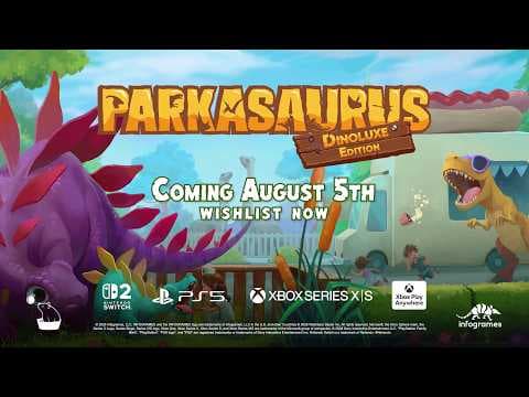 YouTube thumbnail for Parkasaurus - Official Console Announcement Trailer