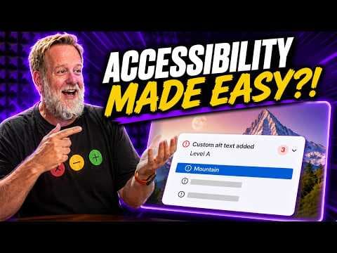 YouTube thumbnail for Accessibility Made EASY? First Look at Storyline's NEW Accessibility Checker