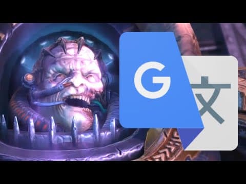 YouTube thumbnail for Nemeroth's arrival but google-translated nefariously