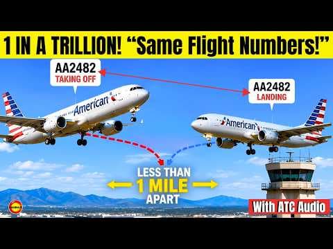 YouTube thumbnail for American Airlines Near Mid Air Collision! BOTH Planes Had "SAME FLIGHT NUMBER!"