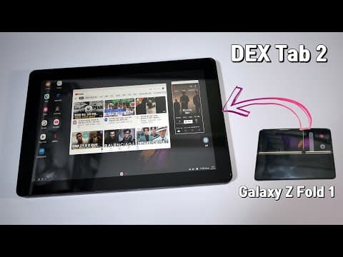 YouTube thumbnail for Turn the broken Galaxy Z Fold 1 into a tablet