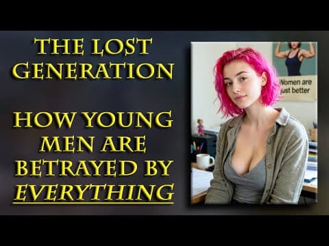 YouTube thumbnail for The system has broken men on purpose , now blames the men for being broken.