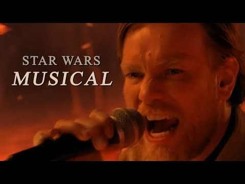YouTube thumbnail for Anakin vs Obi-Wan but it's a musical
