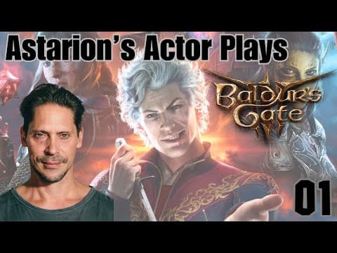 YouTube thumbnail for Astarion's Actor Streamed the Game