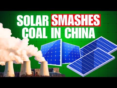 YouTube thumbnail for China’s  Rooftop Solar Record: Emissions Fall for the First Time!