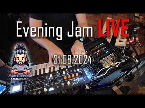YouTube thumbnail for Just did my first live-stream jam! - 2 hours and 19 minutes of various chill vibes.