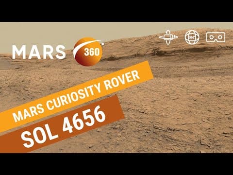 YouTube thumbnail for NASA's Mars Curiosity Rover - Sol 4656 (360VR video 8K)