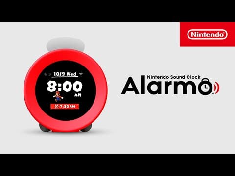 YouTube thumbnail for Nintendo Sound Clock: Alarmo – Announcement Trailer [Hardware] (Store link in description)