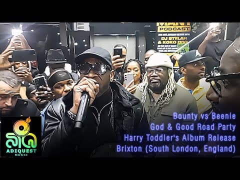 YouTube thumbnail for Bounty Killer versus Beenie Man Clash in Brixton (London England) with ADIQUEST Music...Who Won?! - YouTube