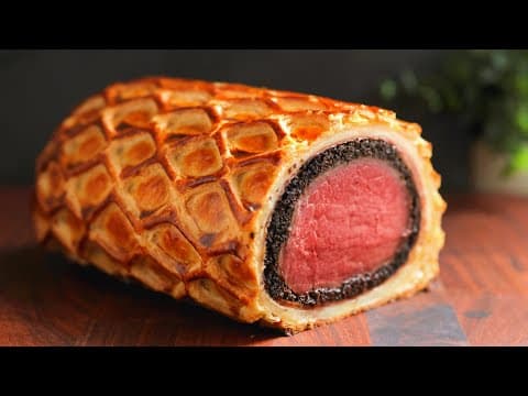 YouTube thumbnail for It's a rainy day here, so here's one of my favorite cozy artisan videos: 72-Hour Beef Wellington