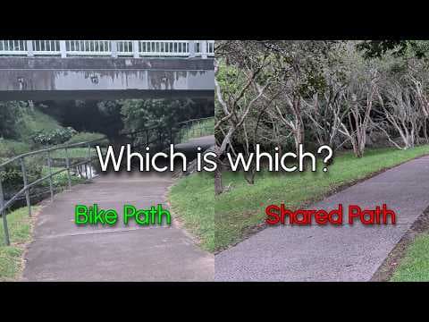 YouTube thumbnail for Brisbane's most invisible bike path [shows how ludicrous the 10 km/h speed limit for ebikes is]