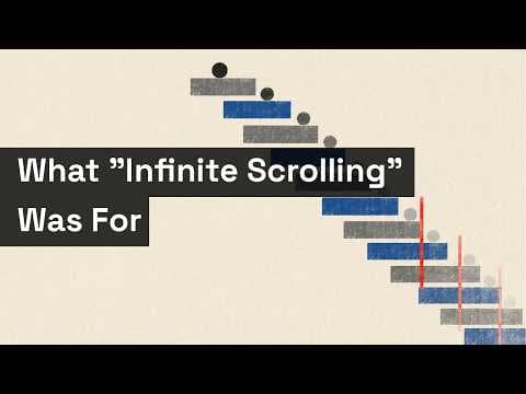YouTube thumbnail for Interface Studies - What "Infinite Scrolling" Was For