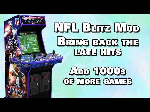 YouTube thumbnail for Man shows off mod for arcade cabinet