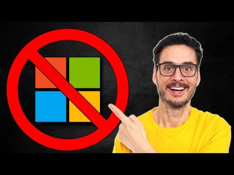 YouTube thumbnail for "How one [Canadian] company is 'De-Microsoft-ifying' and pushing Linux on the desktop" - Techno Tim [Sep 5, 2024]