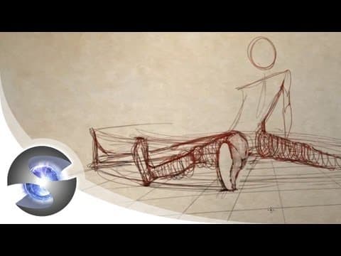 YouTube thumbnail for How to draw: Foreshortening with the coil technique