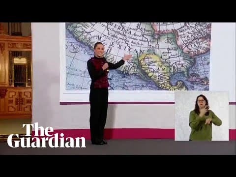 YouTube thumbnail for 'Why don't we call it Mexican America?': Claudia Sheinbaum hits back at Trump