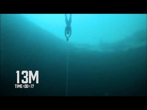 YouTube thumbnail for William Trubridge CNF WorldRecordd 102m