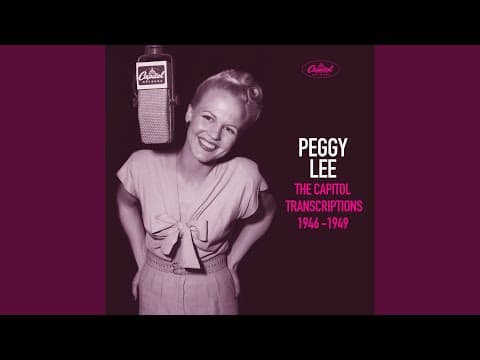 YouTube thumbnail for Peggy Lee - I'm Confessin (jazz)