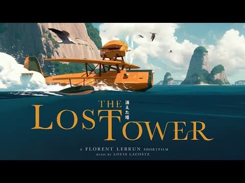 YouTube thumbnail for "The Lost Tower" -- a bit of Porco Rosso homage by Laurent Lebrun