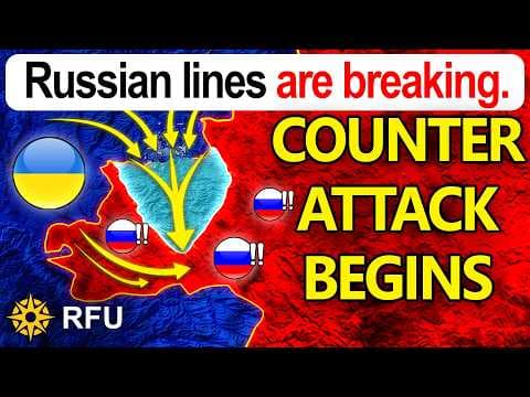 YouTube thumbnail for Ukrainians penetrate deep as Russians cannot plug the gaps anymore and reinforcements are wiped out
