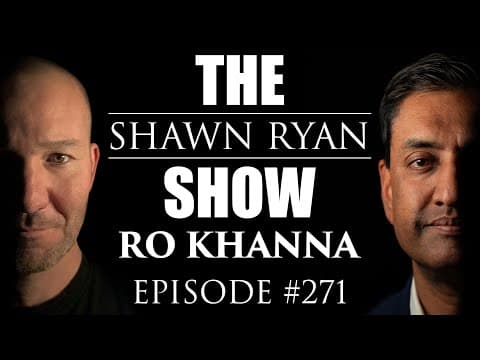 YouTube thumbnail for Shawn Ryan, Ro Khanna - Epstein Files