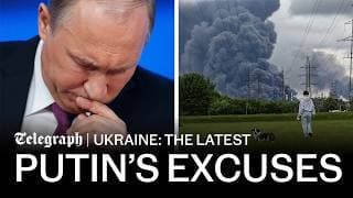 YouTube thumbnail for Putin breaks silence over Moscow strikes humiliation | Russia-Ukraine latest war news