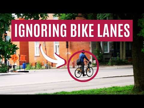 YouTube thumbnail for Why Don’t Cyclists Use Bike Lanes? | Oh The Urbanity!