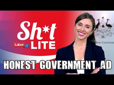 YouTube thumbnail for Honest Government Ad | Labor (2023-06-27)