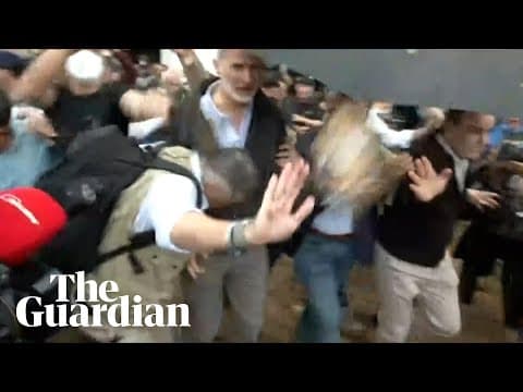 YouTube thumbnail for Mud flung at Spain's king as clean up and search efforts continue in flood aftermath