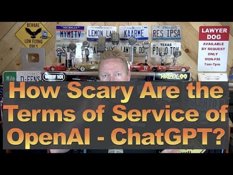 YouTube thumbnail for You Need to Read the Terms of Service for OpenAI and ChatGPT