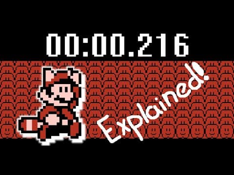YouTube thumbnail for TAS Explained: Super Mario Bros. 3 in 0.2 seconds