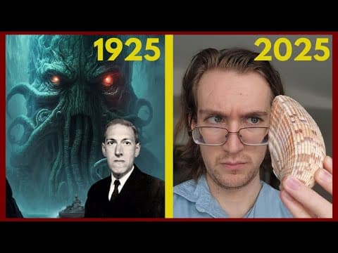 YouTube thumbnail for Two Types of Cosmic Horror Stories (short humor video)
