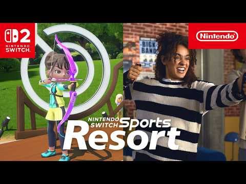YouTube thumbnail for Nintendo Switch Sports Resort – Launch Trailer – Nintendo Switch 2