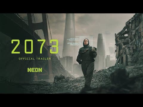 YouTube thumbnail for '2073' is a bleak and depressing documentary sci-fi mashup.