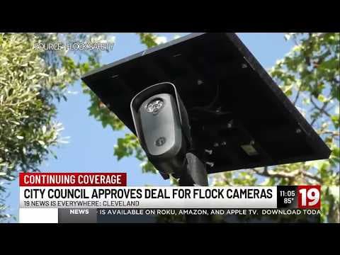 YouTube thumbnail for Cleveland city council votes to continue Flock Safety camera contract (American Democracy hahah)