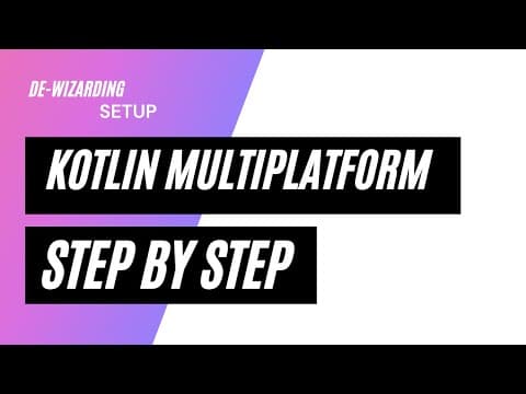 YouTube thumbnail for Kotlin Multiplatform, In Detail, Step by Step Setup Guide (+Compose)