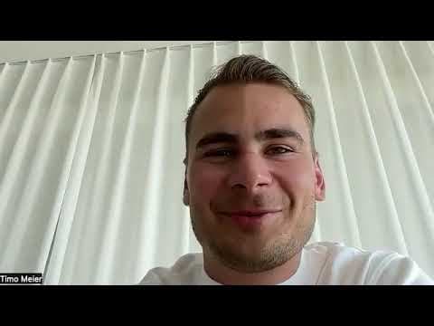 YouTube thumbnail for Timo Meier speaks to media after signing contract