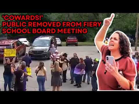 YouTube thumbnail for School board meeting escalates