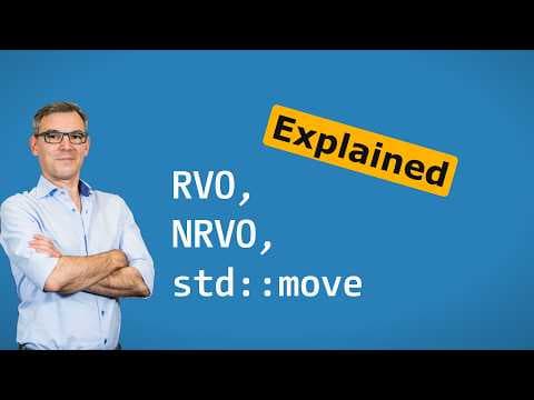 YouTube thumbnail for C++ Insights - Episode 77: RVO, NRVO, std::move EXPLAINED