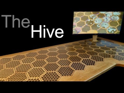 YouTube thumbnail for The Hive: Building a beehive simulation desk