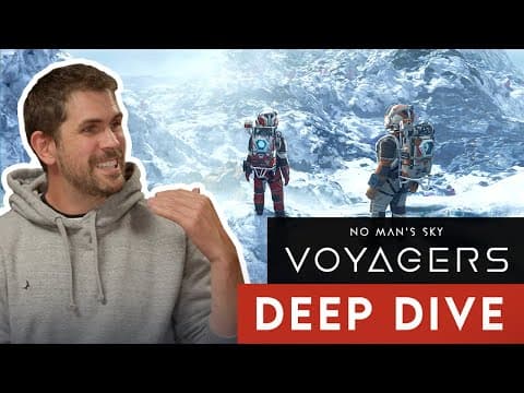YouTube thumbnail for A tiny snippet of gameplay in a NMS deep dive video