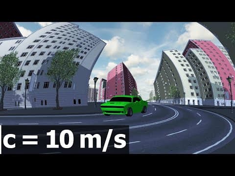 YouTube thumbnail for What if light was really slow?