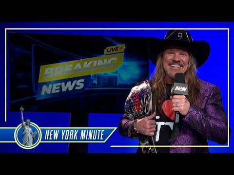 YouTube thumbnail for A New York Minute with the Leaning Tree and ROH World Champion Chris Jericho