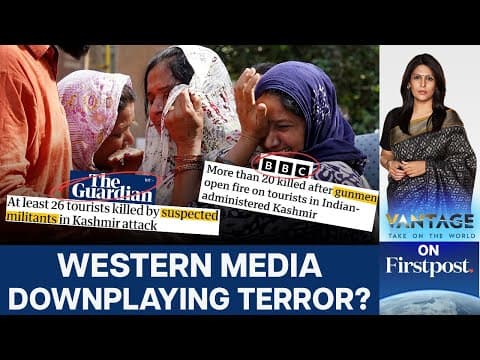 YouTube thumbnail for Western Media Calls Kashmir Terrorists "Gunmen" and "Militants"