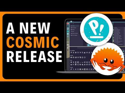 YouTube thumbnail for Cosmic Alpha 5 - A New Year Release from the System76 Team!