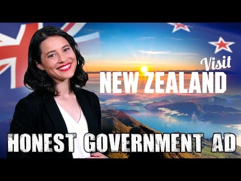 YouTube thumbnail for Honest Government Ad | Visit New Zealand!
