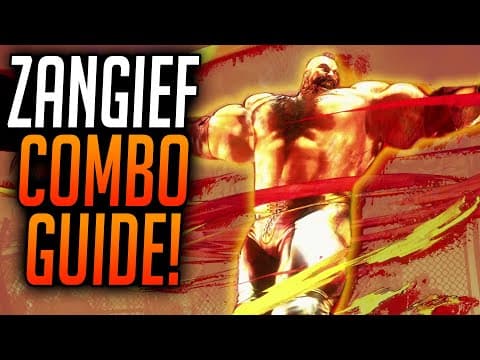YouTube thumbnail for STREET FIGHTER 6 ZANGIEF COMBOS! Starter Combo Guide