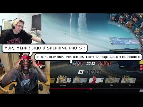 YouTube thumbnail for YourRage Reacts to xQc Saying "Black People Hate on Other Black People" Seeing Kai Cenat's Success
