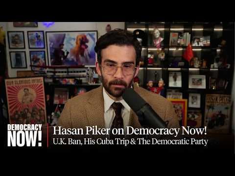 YouTube thumbnail for Hasan Piker on Being Banned from U.K., Traveling to Cuba, and Supporting Candidates Critical of Israel