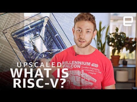YouTube thumbnail for TIL there's open and thriving alternative to Apple's M1 chip-building technique. It's also insanely fast and energy efficient. It's RISC-V